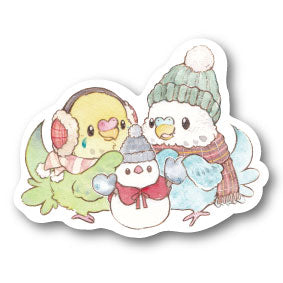 sticker Msize|セキセイ冬遊び