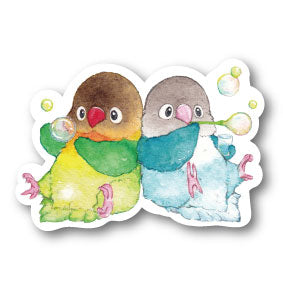 sticker Msize|シャボン玉ぼたん