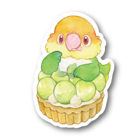sticker Msize|マスカットタルトシロハラ