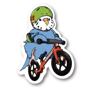 sticker Msize|ストライダーセキセイ ブルー