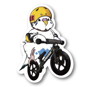 sticker Msize|ストライダーセキセイ 白ハル