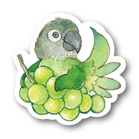 sticker Msize|Muscat and Shimofuri Parakeet