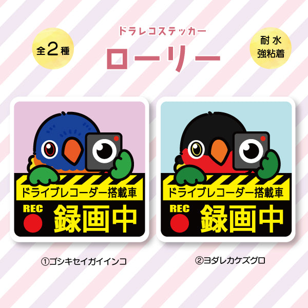 ドラレコステッカー|ローリー(全2種)