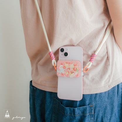 はさんでつけるだけ！スマホクリップ