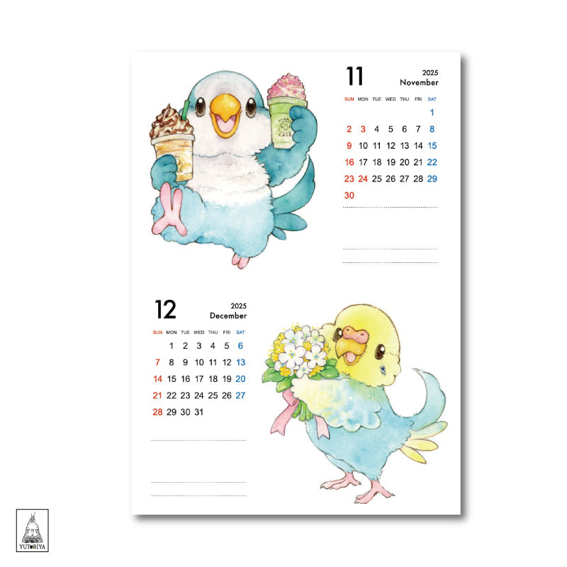 2024 Yutoriya Original Calendar | Wall-mounted