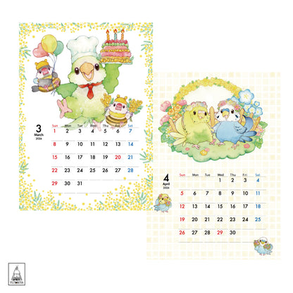 2024 Yutoriya Original Calendar | Wall-mounted