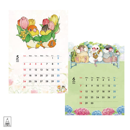 2024 Yutoriya Original Calendar | Wall-mounted