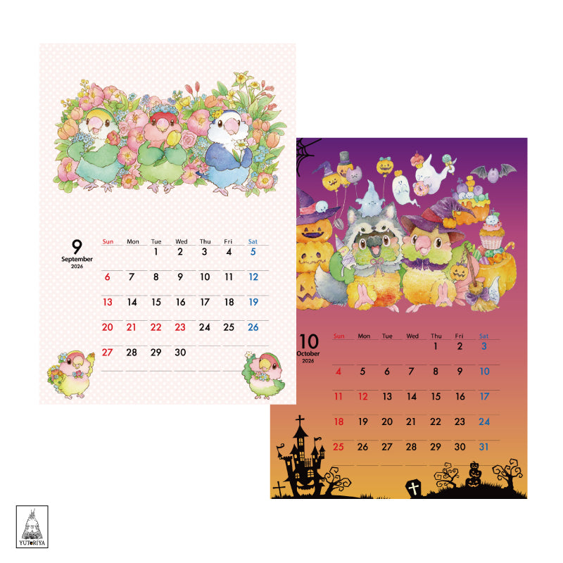 2024 Yutoriya Original Calendar | Wall-mounted