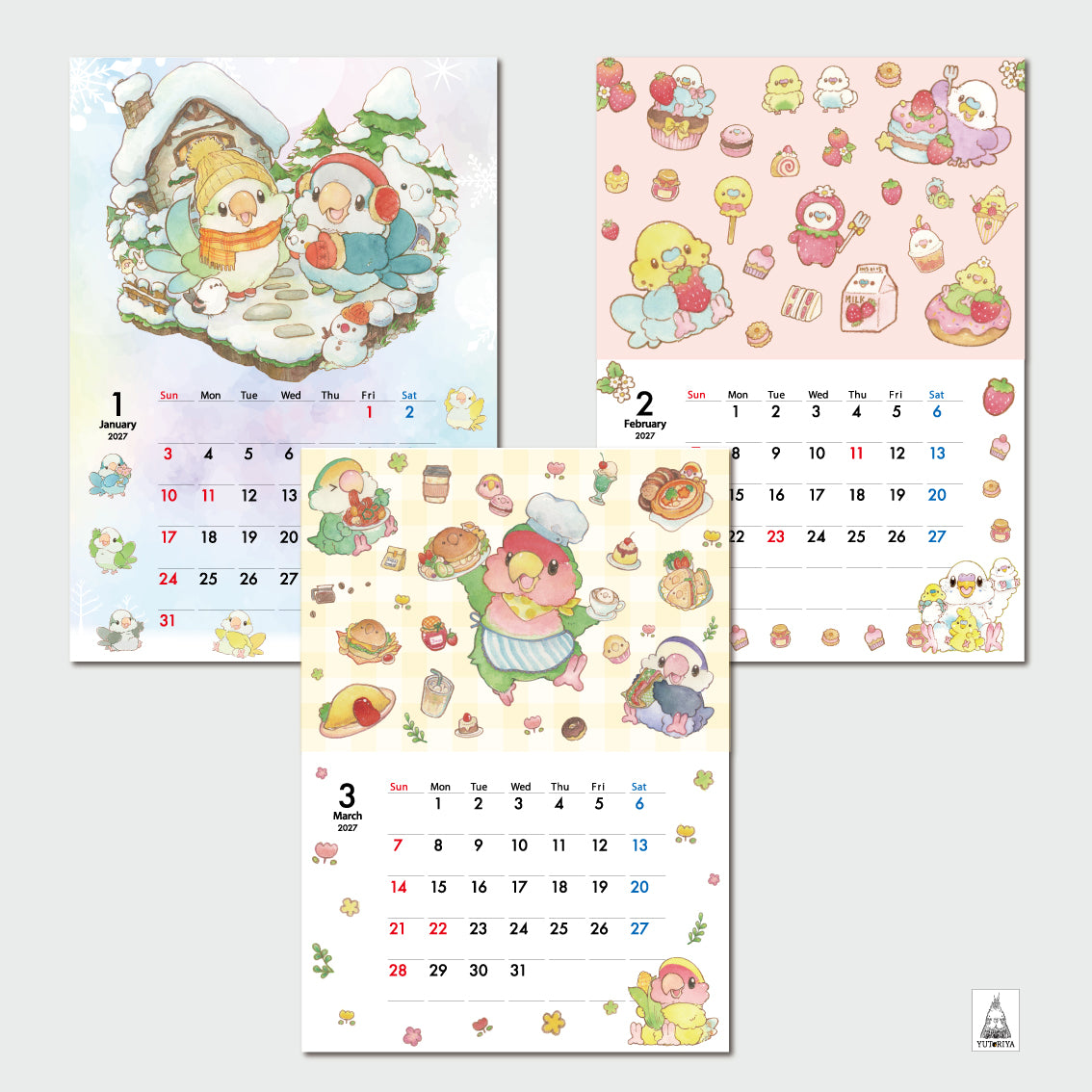 2024 Yutoriya Original Calendar | Wall-mounted