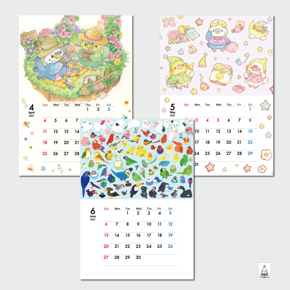 2024 Yutoriya Original Calendar | Wall-mounted