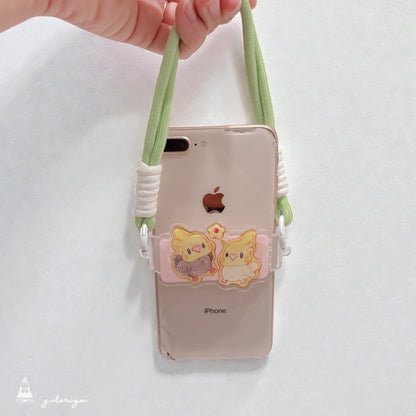 はさんでつけるだけ！スマホクリップ