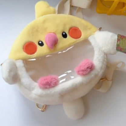 オカメの2Wayぬいバッグ