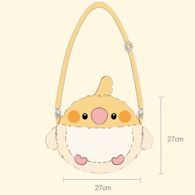 オカメの2Wayぬいバッグ
