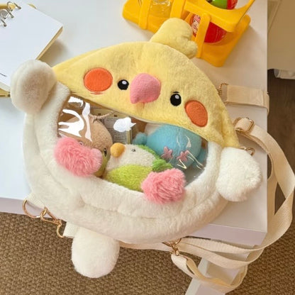 オカメの2Wayぬいバッグ