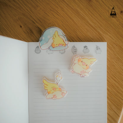 オカメインコのアクリルクリップ