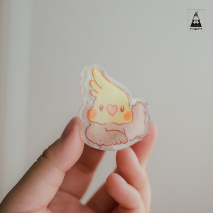 オカメインコのアクリルクリップ