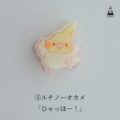 オカメインコのアクリルクリップ