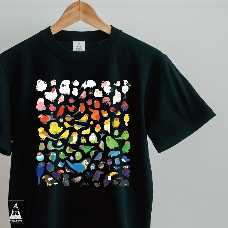 Tシャツ｜カラフル鳥ずかん