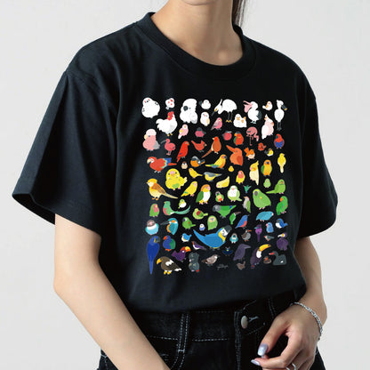 Tシャツ｜カラフル鳥ずかん