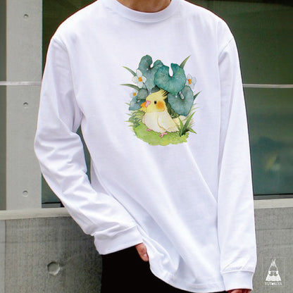 【通販限定】ロングTシャツ｜オカメインコとシラユキゲシ