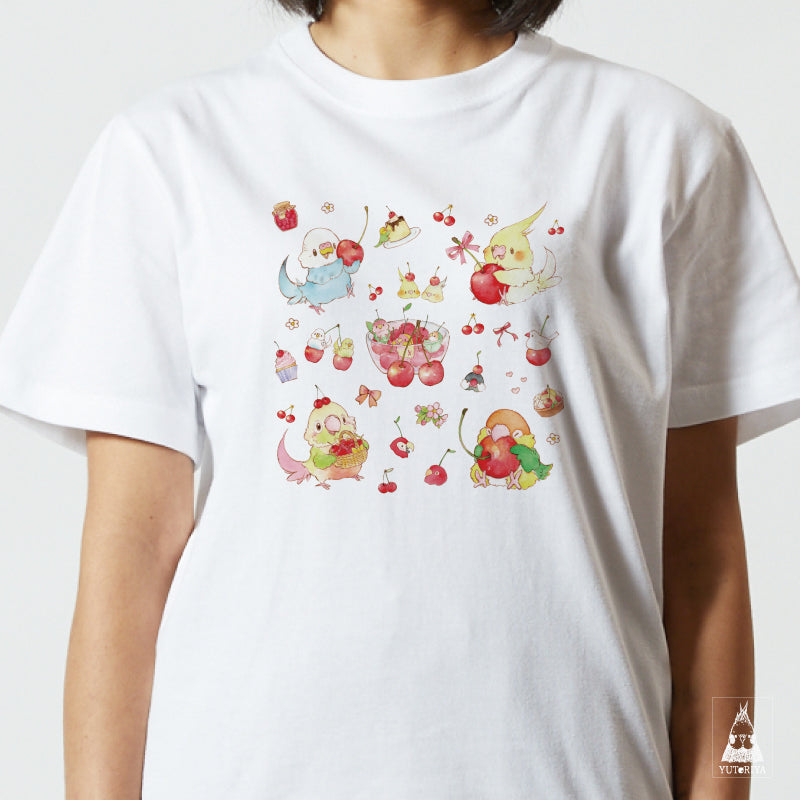 【通販限定】Tシャツ｜ ことりとサクランボ