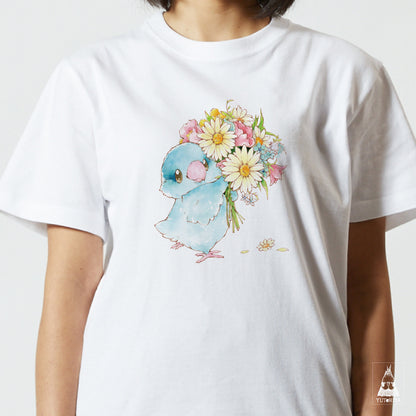 【通販限定】Tシャツ｜マメルリハのフラワーブーケ