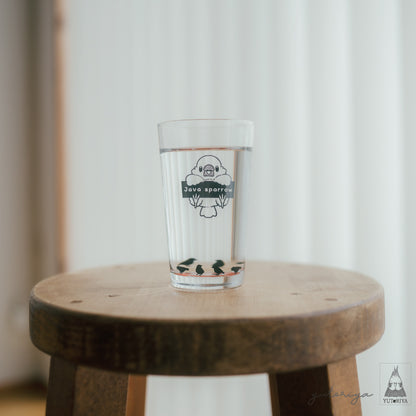 ボトムカラーグラス｜文鳥