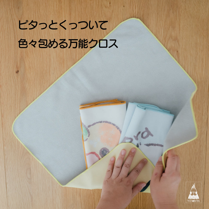 くっつくタオル