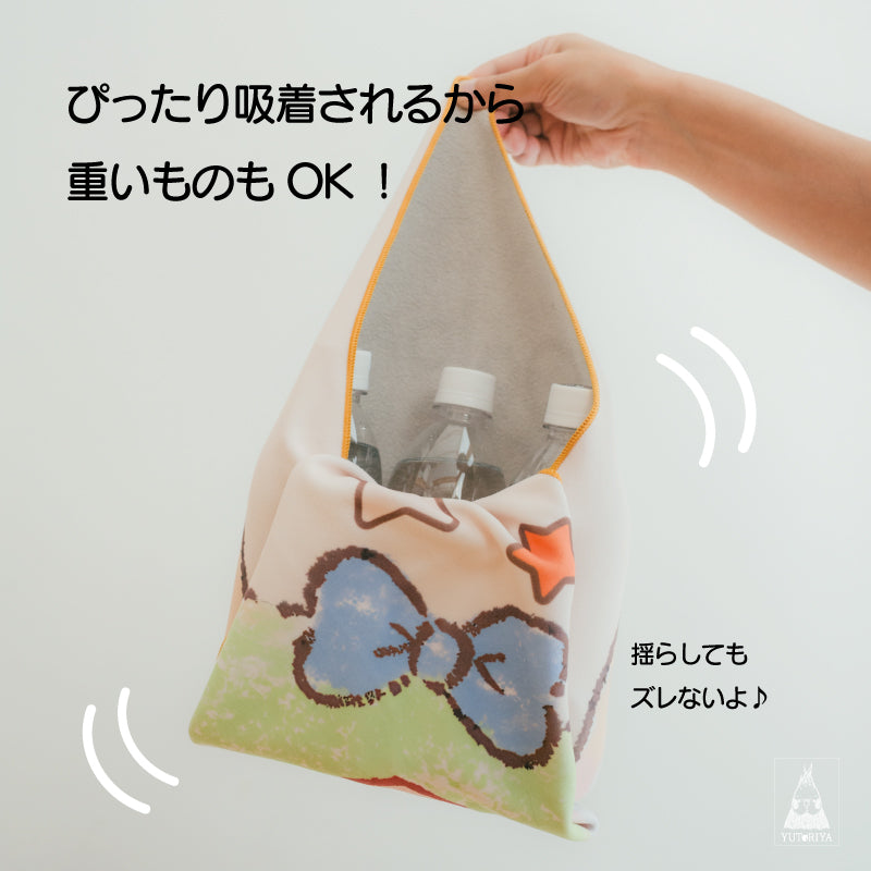 くっつくタオル