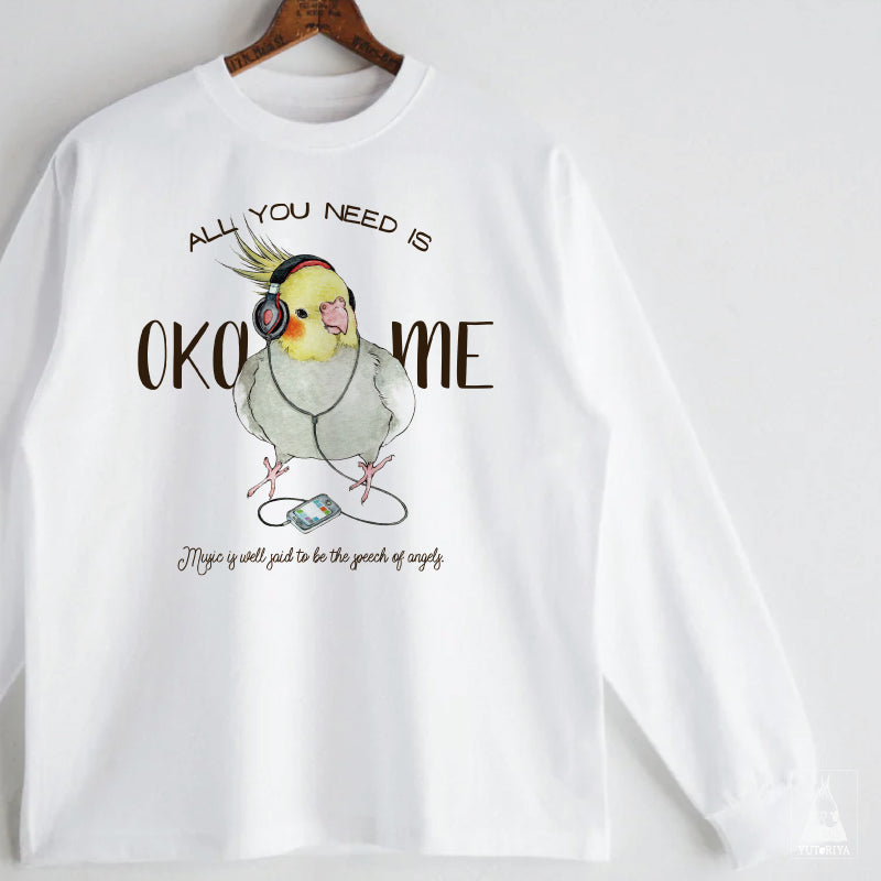 ロングTシャツ｜ヘッドフォンオカメ（ノーマル）