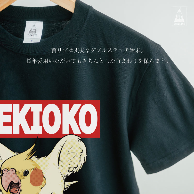 Tシャツ｜激おこオカメ（黒ボディ）