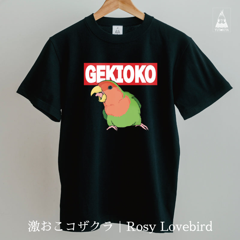 Tシャツ｜激おこコザクラ（黒ボディ）