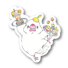 sticker Msize｜レモンスイーツと文鳥