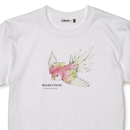 T-shirt｜Red parakeet Bourke's parrot