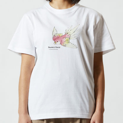 T-shirt｜Red parakeet Bourke's parrot