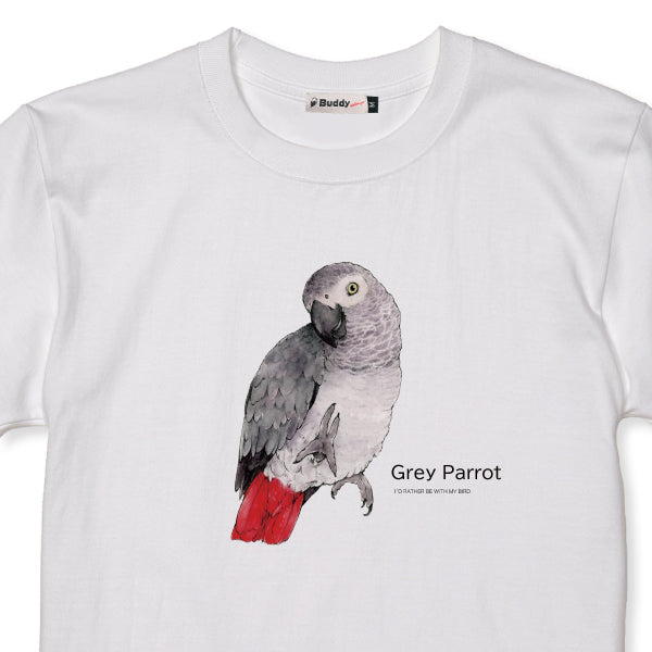Tシャツ｜ヨウムGray parrot